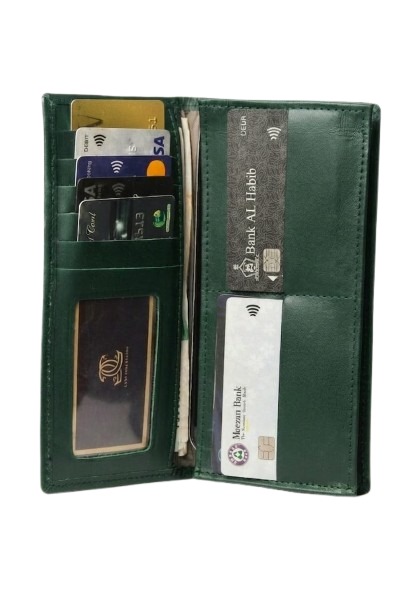 Emerald Green Heritage Long Wallet