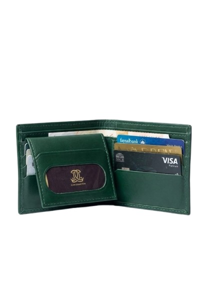 Emerald Green Classic Bi-Fold Wallet